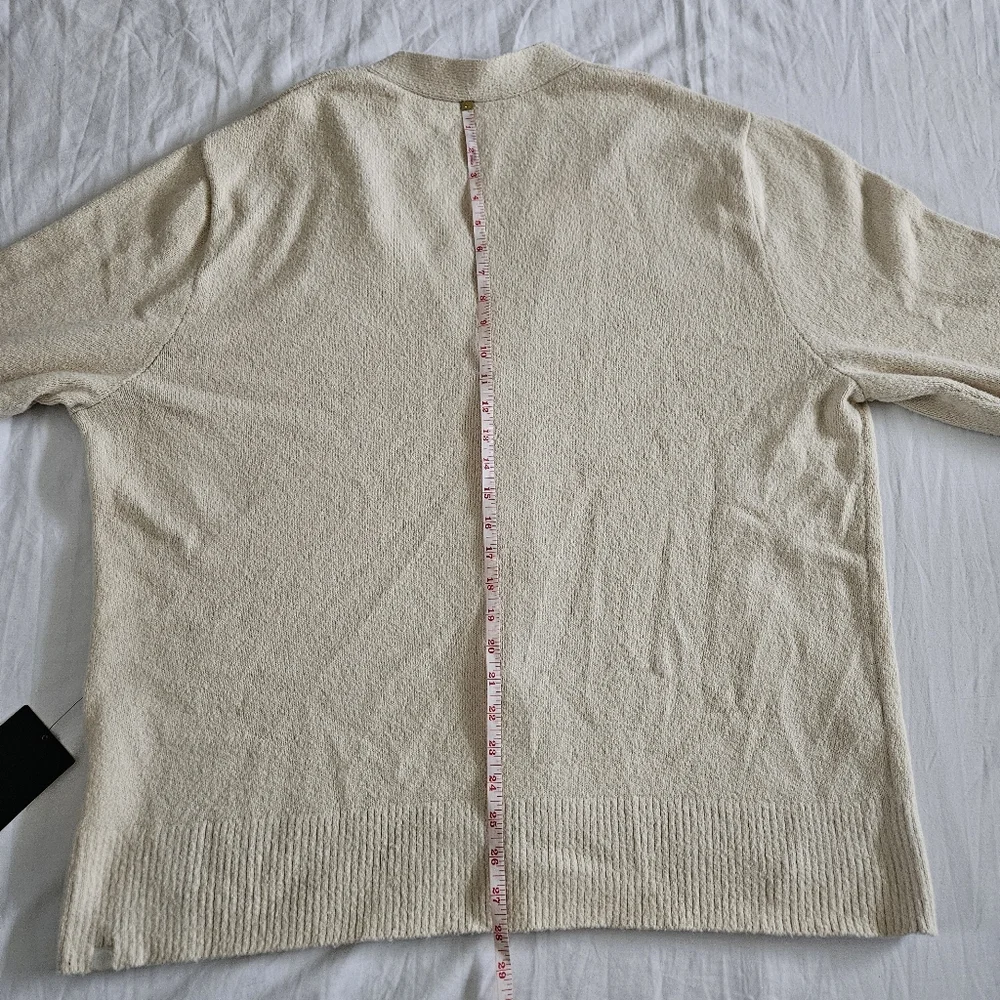 Lululemon Merino Wool-Blend Cardigan NATI Natural Ivory Men's Size XLarge